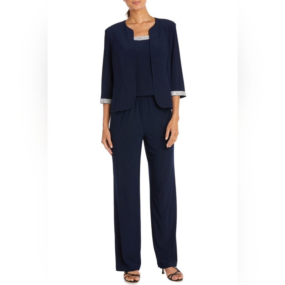 RM Richards Embellished 3-Piece Jacket Dress 7449